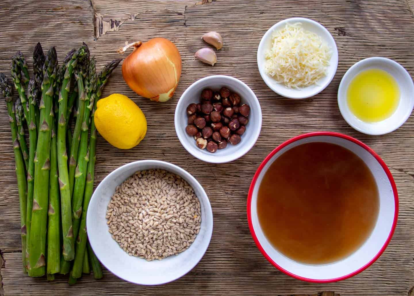 Ingredients for Asparagus Risotto