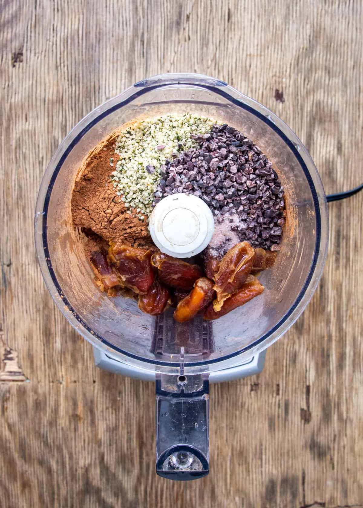 Add all ingredients to a food processor